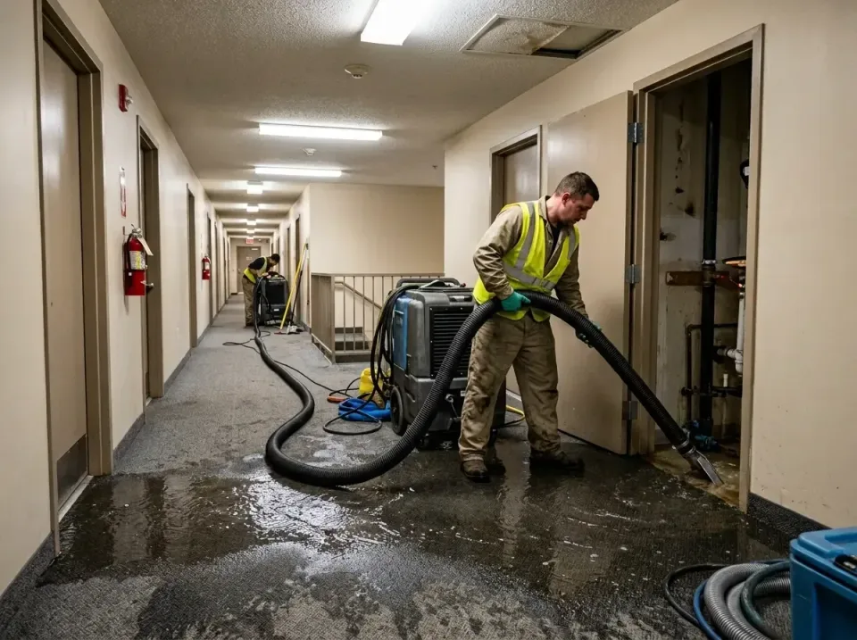 multi-unit-apartment-hallway-f-005 — frequently asked questions, Emergency Burst Pipe Water Extraction & Removal in Mooresto…